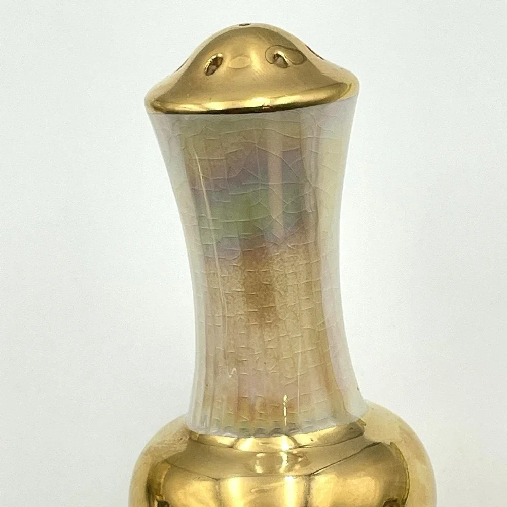 Vintage 1950s Lefton Lusterware Gold Salt And‎ Pepper Shaker Single Replacement